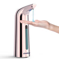 Convenient Automatic Soap Dispenser,4 Adjustable Levels Touchless Hand Sanitizer Pump with Infrared Sensor, 350 ml Countertop Electric Soap Dispenser for Bathroom,Kitchen