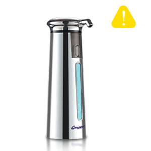 Adjustable automatic soap dispenser, non-contact, 4-speed adjustable, non-contact sensor-operated liquid soap pump, 350ml rechargeable magnetic hand soap dispenser, suitable for kitchens and bathrooms.