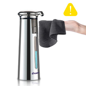 Adjustable automatic soap dispenser, non-contact, 4-speed adjustable, non-contact sensor-operated liquid soap pump, 350ml rechargeable magnetic hand soap dispenser, suitable for kitchens and bathrooms.