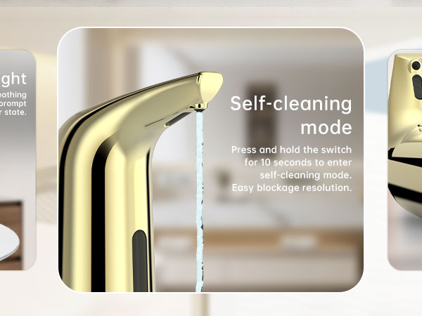 Convenient Automatic Soap Dispenser,4 Adjustable Levels Touchless Hand Sanitizer Pump with Infrared Sensor, 400 ml Countertop Electric Soap Dispenser for Bathroom,Kitchen