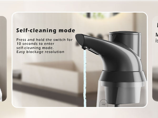 Adjustable Automatic Soap Dispenser Touchless, 4 Adjustable Levels，Battery Powered Operated Sensor Liquid Soap Pump，Touch-Free Hand Sanitizer Dispenser