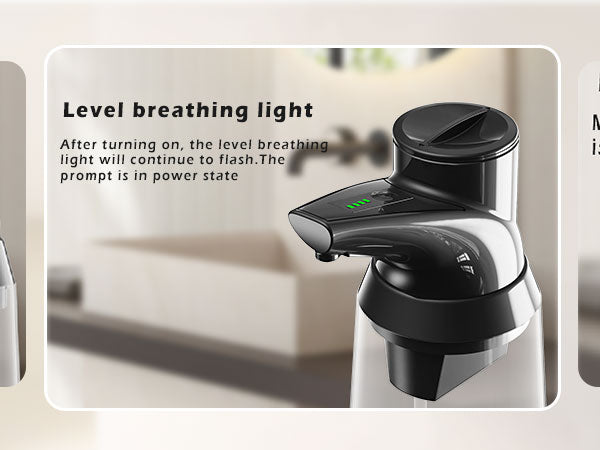 Adjustable Automatic Soap Dispenser Touchless, 4 Adjustable Levels，Battery Powered Operated Sensor Liquid Soap Pump，Touch-Free Hand Sanitizer Dispenser