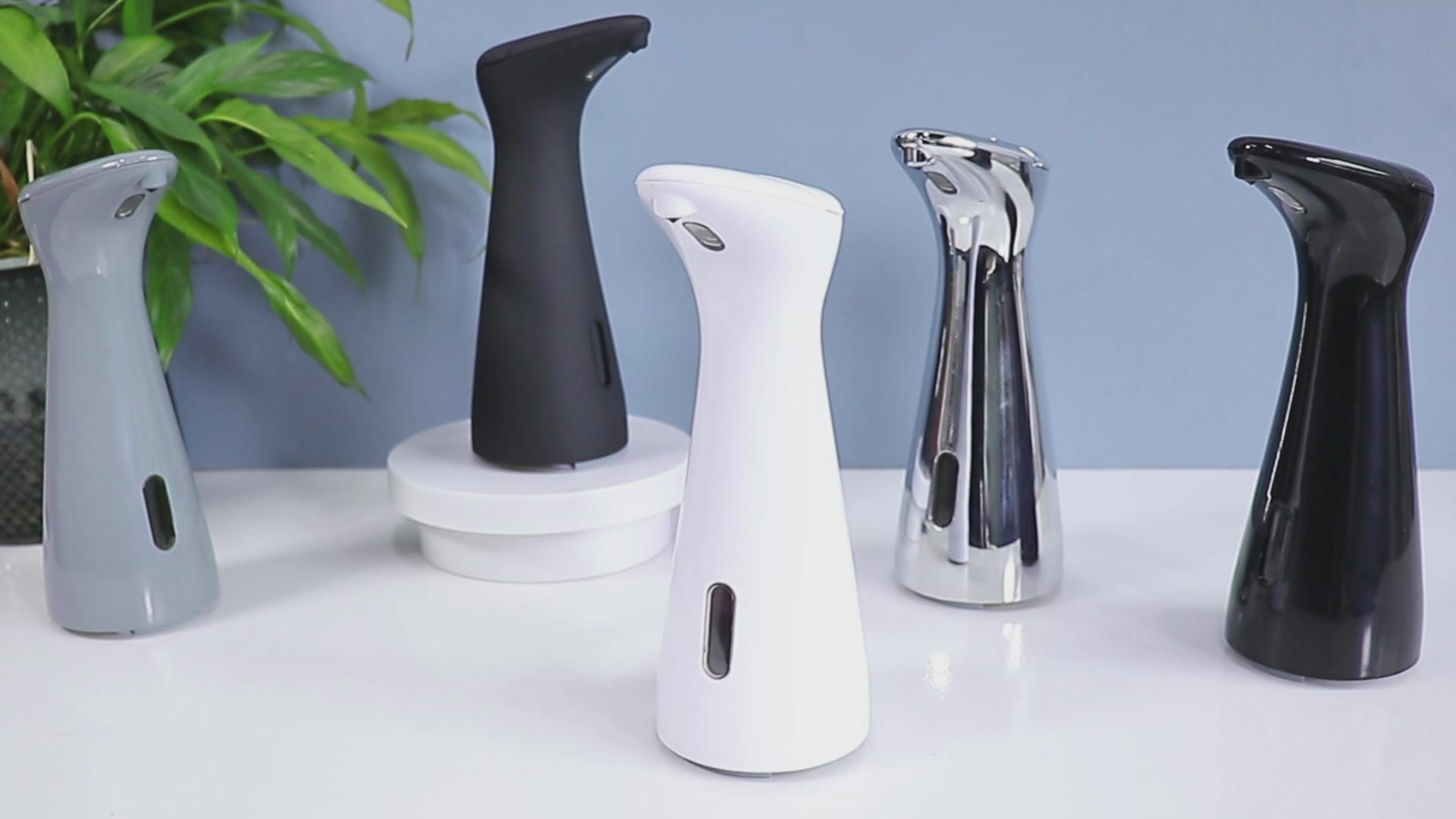 Automatic Liquid Soap Dispenser,200ML Touchless 4 Gear Adjustable,Countertop Electric Battery Operatedwhite Hand Soap Dispenser with Sensor for Bathroom,Kitchen,Office