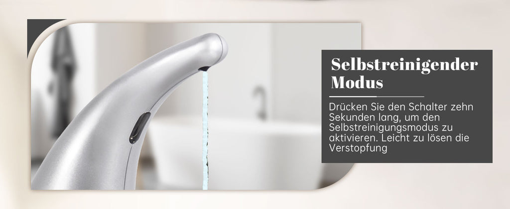 ￼ Adjustable automatic soap dispenser, non-contact, 4-speed adjustable, non-contact sensor liquid soap pump, 300ml AAA battery powered dispenser, suitable for kitchens and bathrooms.